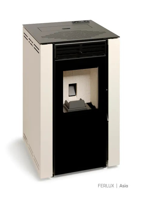 Estufa de pellet TJ Asia Blanca de 4.9 kw