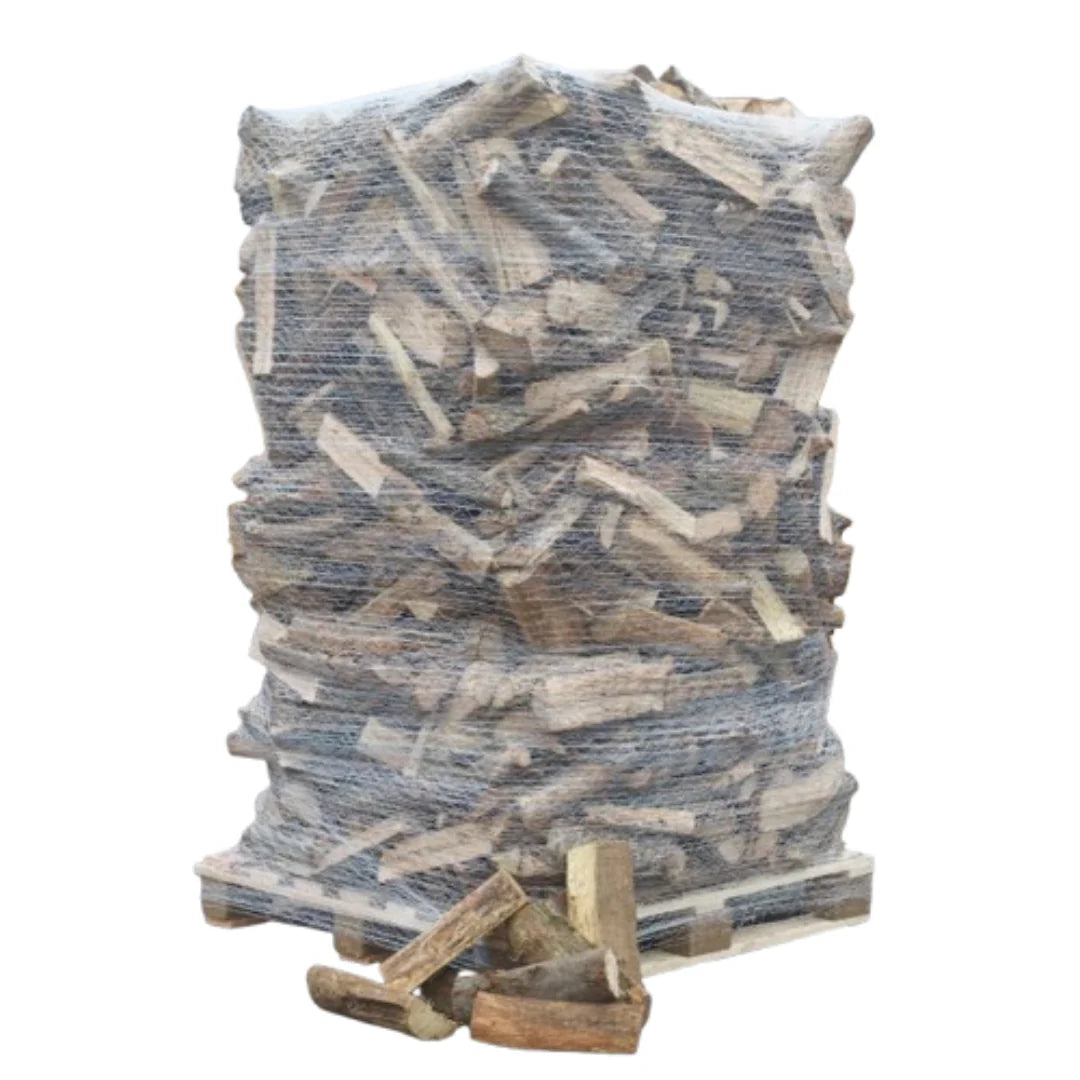 Leña Seca de 40 cm – A Granel en Palet ≈ 2 m³ – Madera Dura