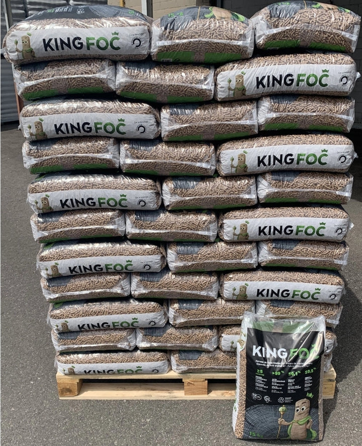 Palet de 77 sacos de pellet KINGFOC
