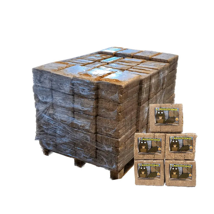 briquetas castor 82 paquetes 750kg